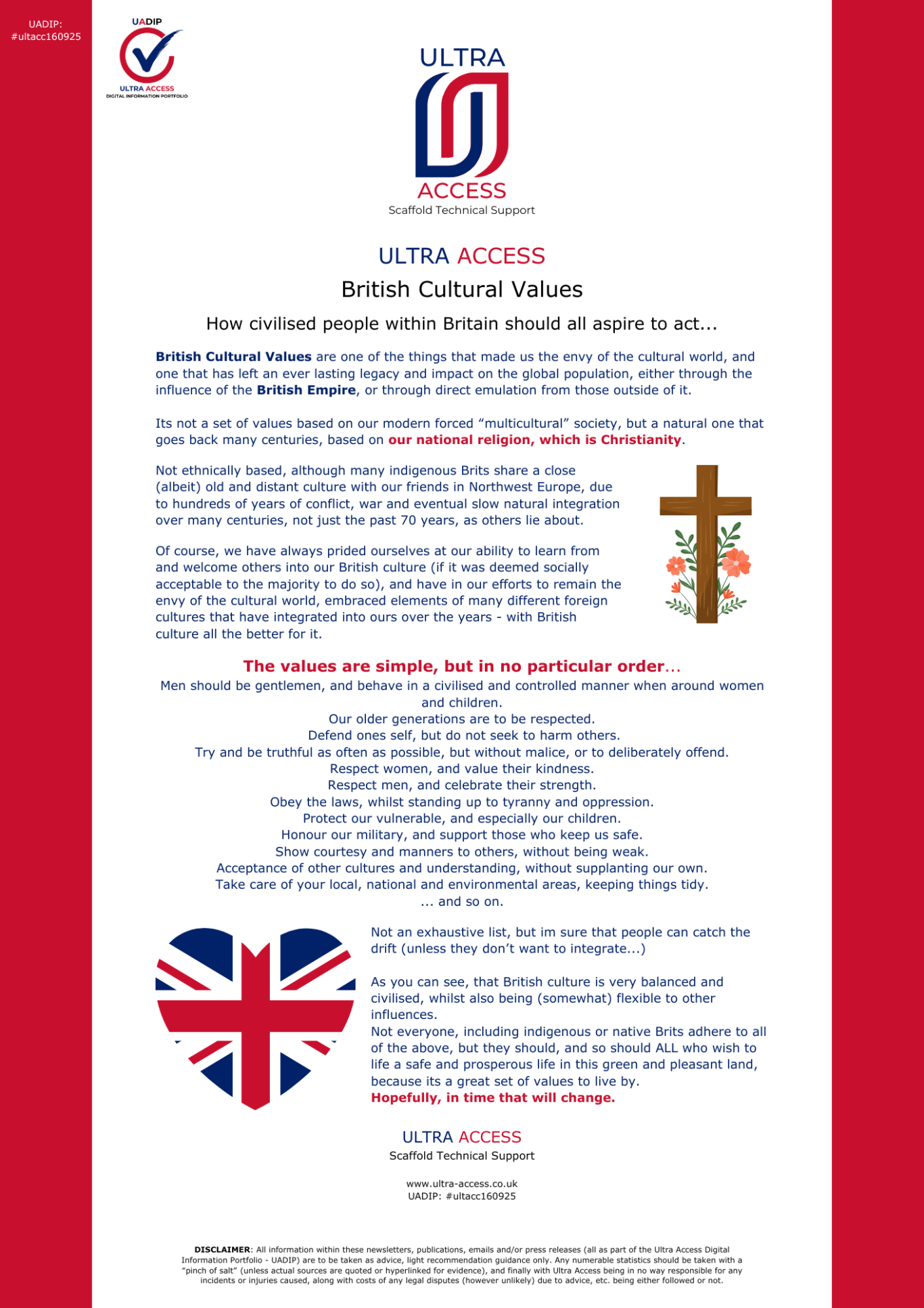 British Cultural Values