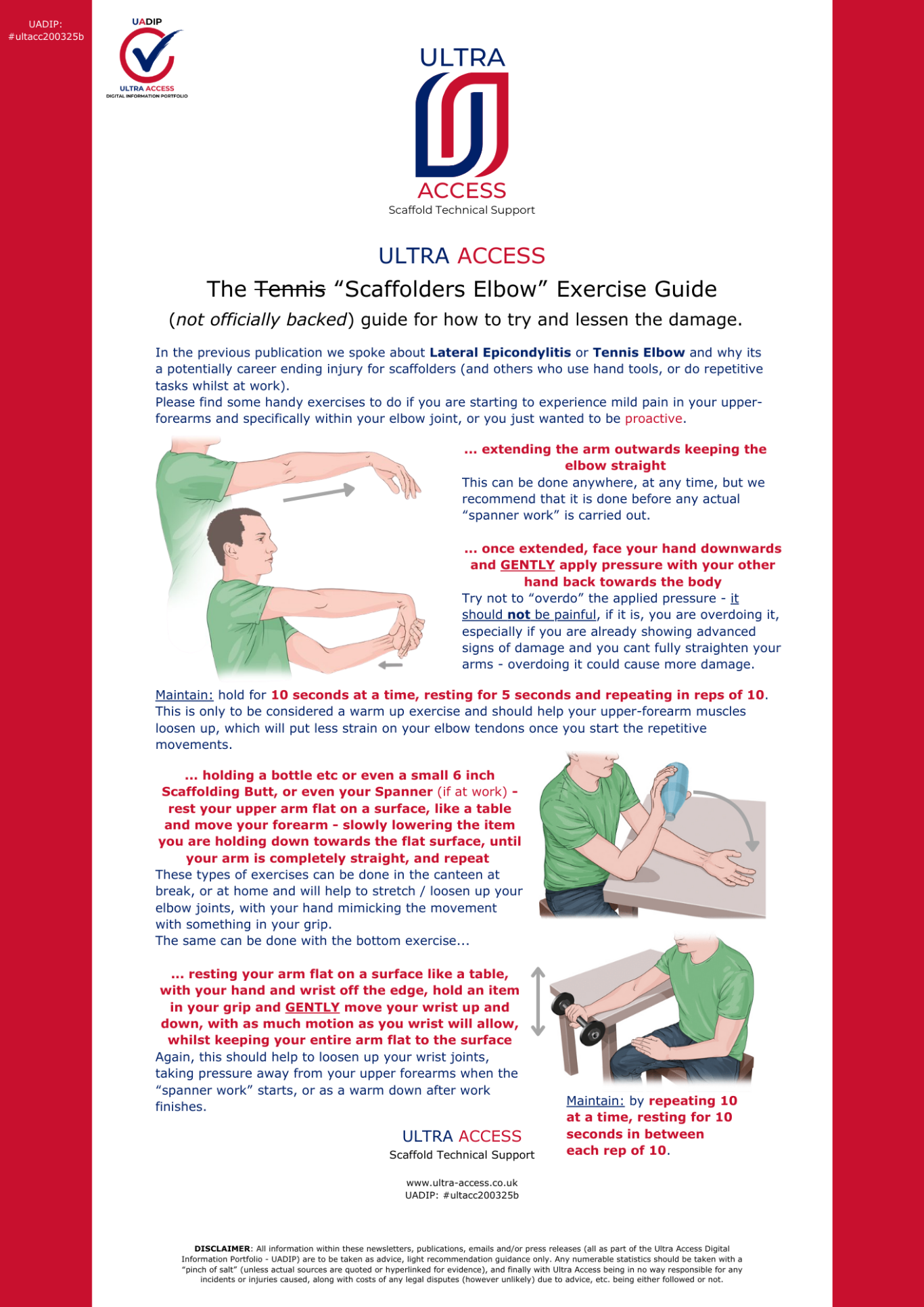 The Scaffolders Elbow: Exercise Guide