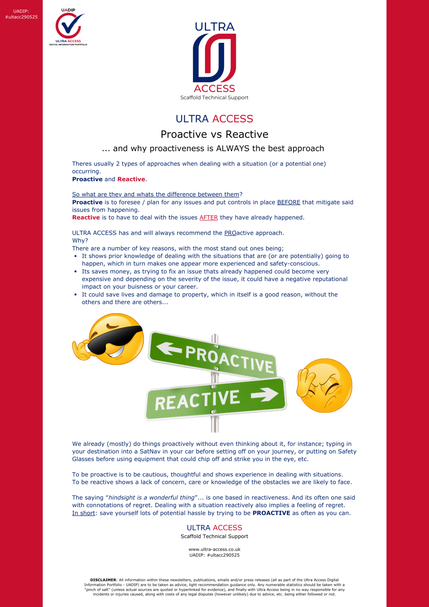 Proactive vs Reactive