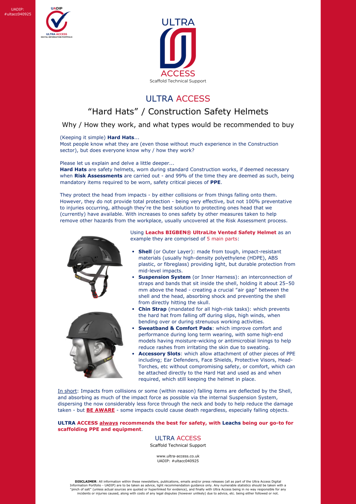 "Hard Hats" / Construction Safety Helmets