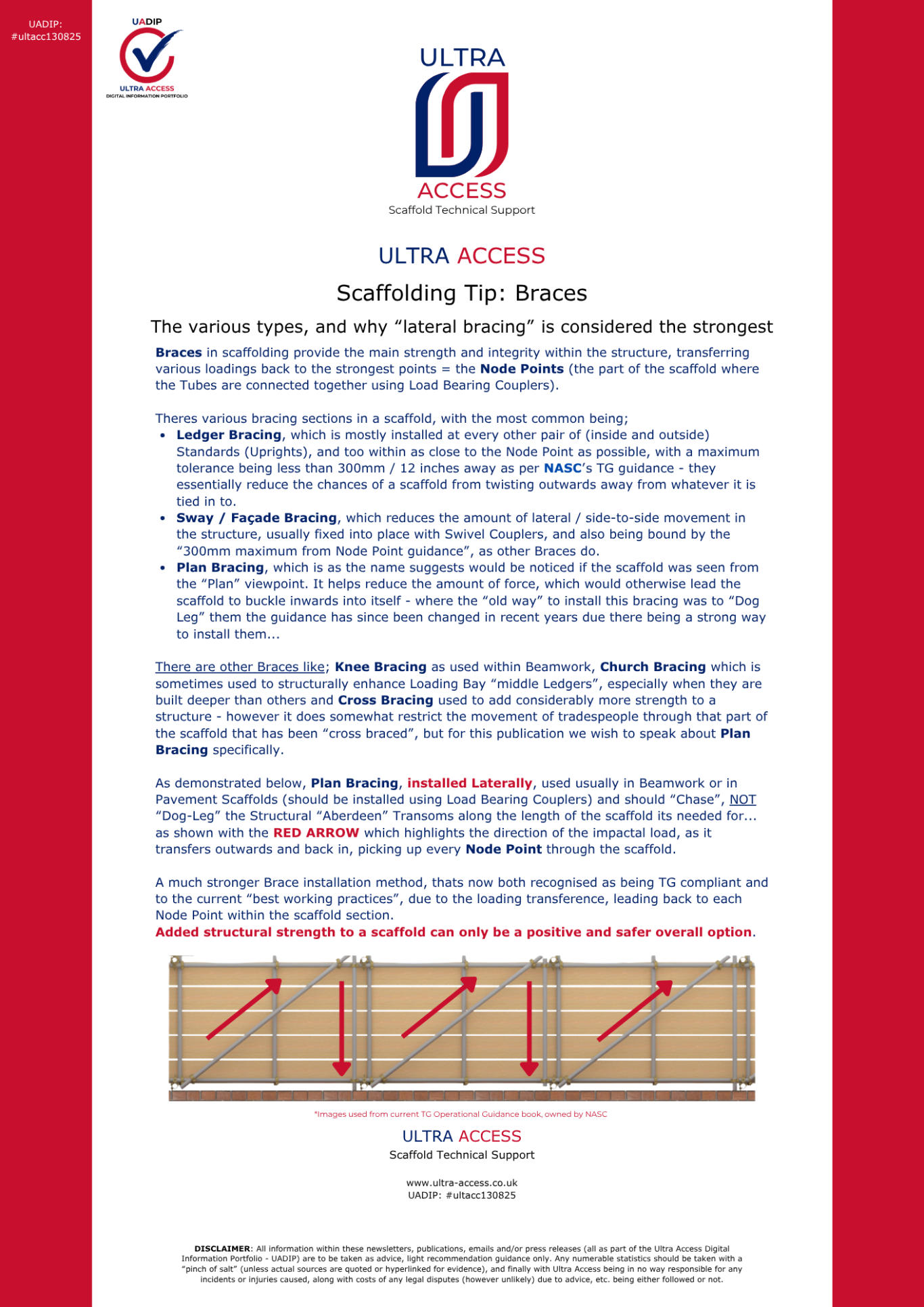 Scaffolding Tip: Braces