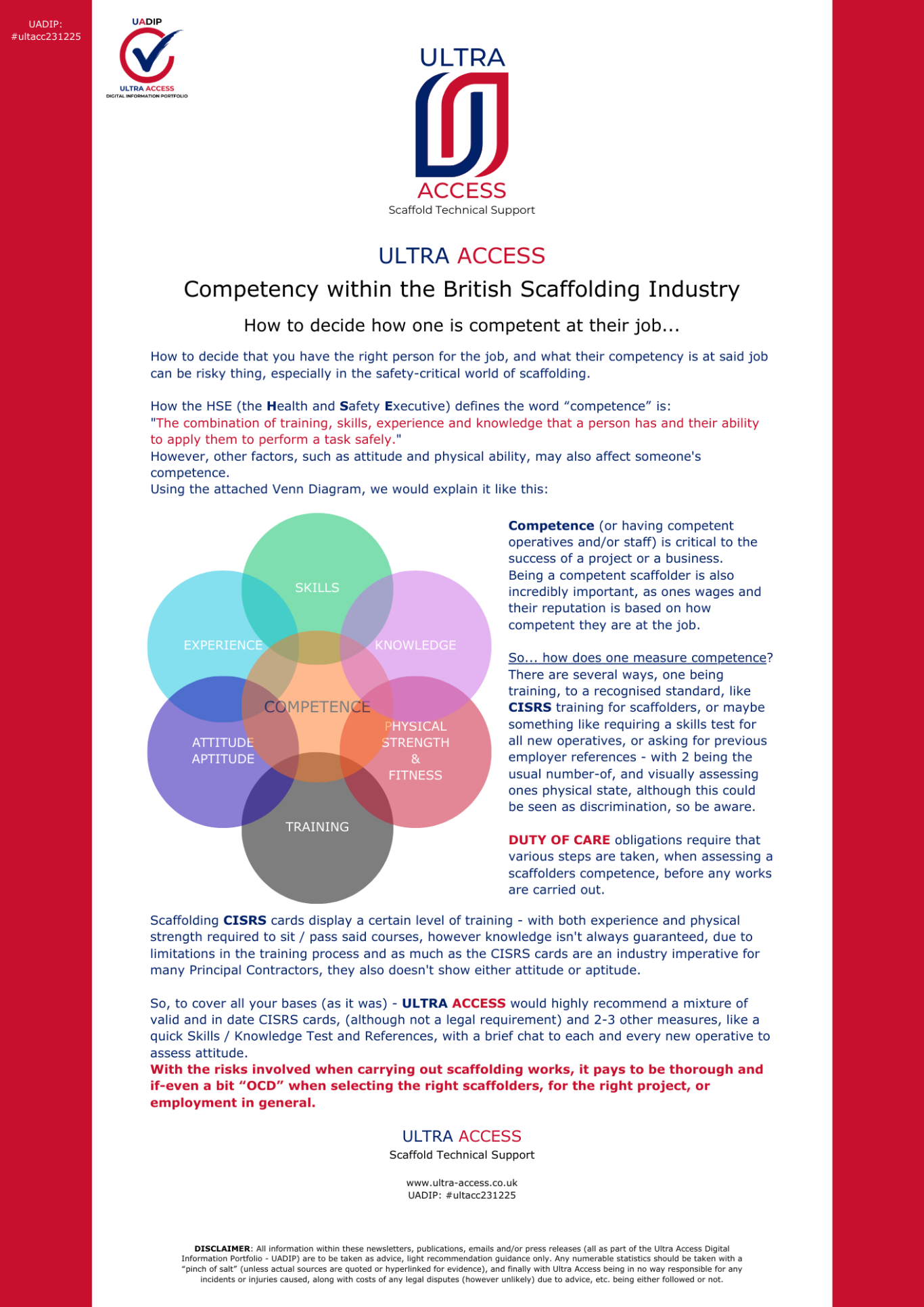 Competency within the British Scaffolding Industry