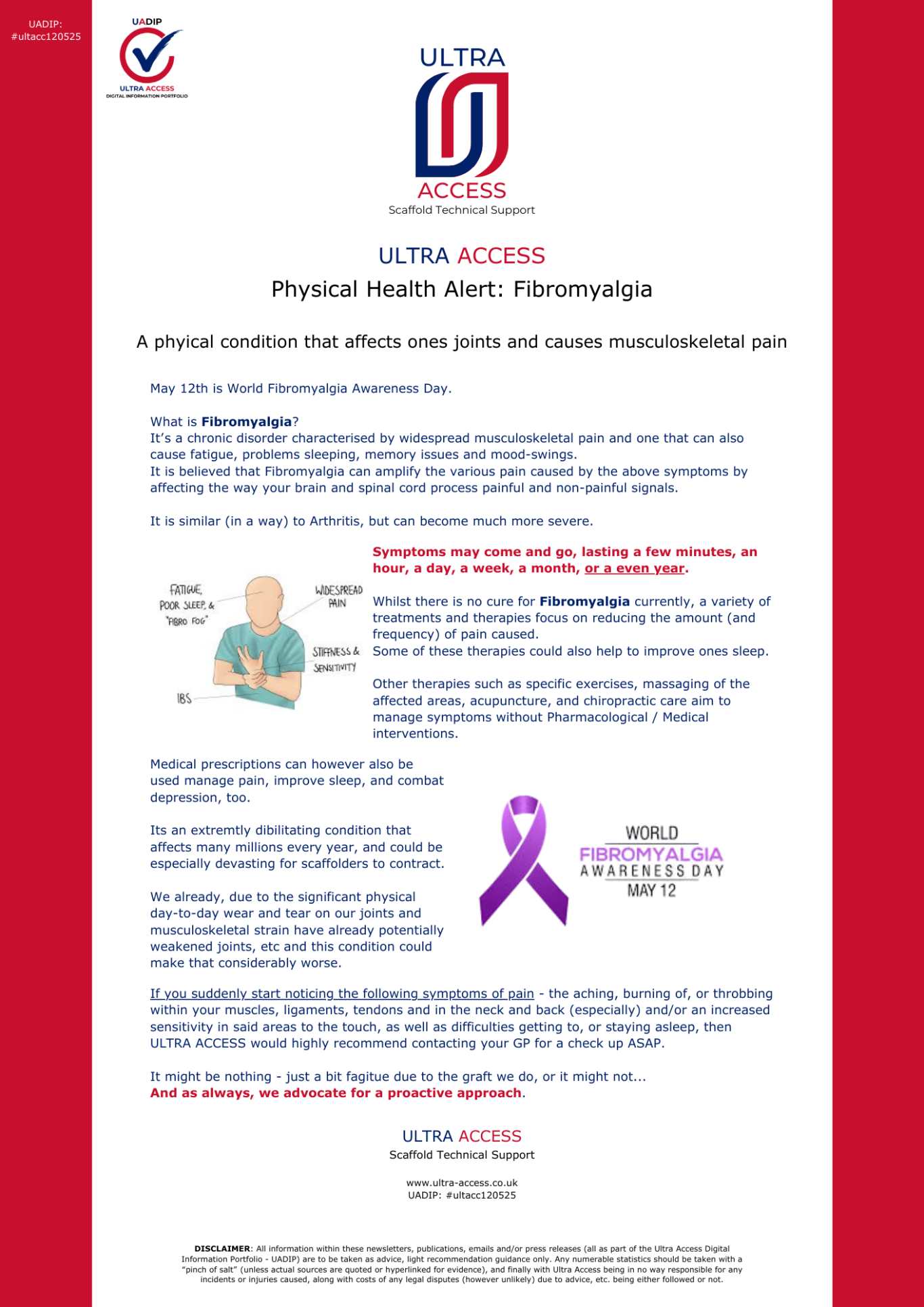 Physical Health Alert (Fibromyalgia)