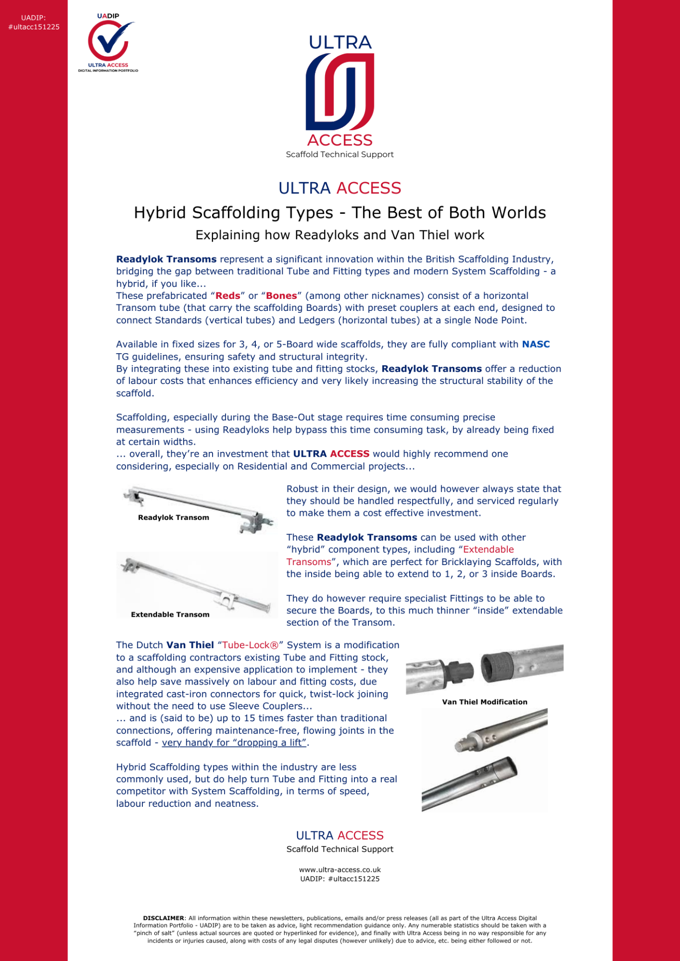 Hybrid Scaffolding Systems