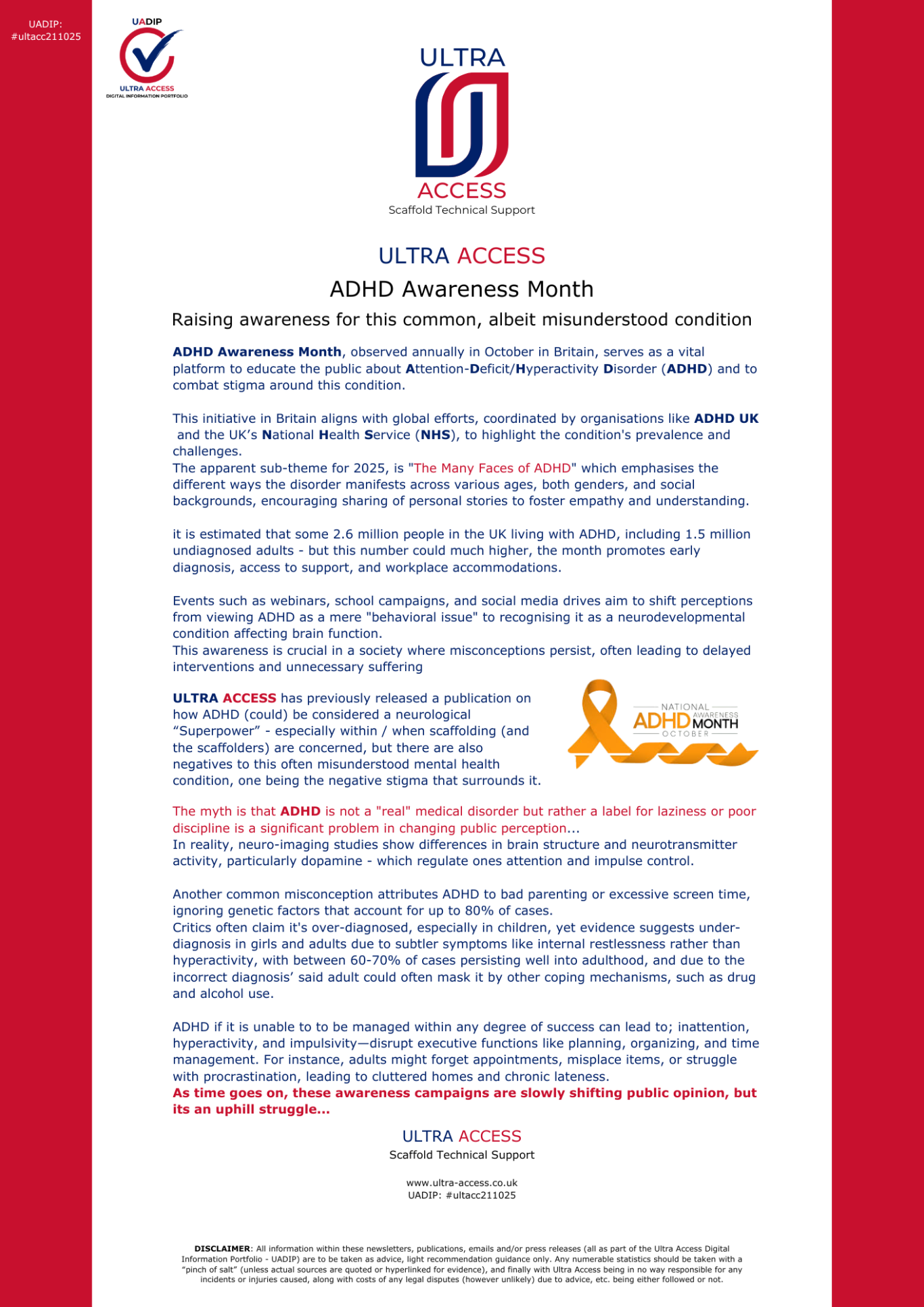 ADHD Awareness Month