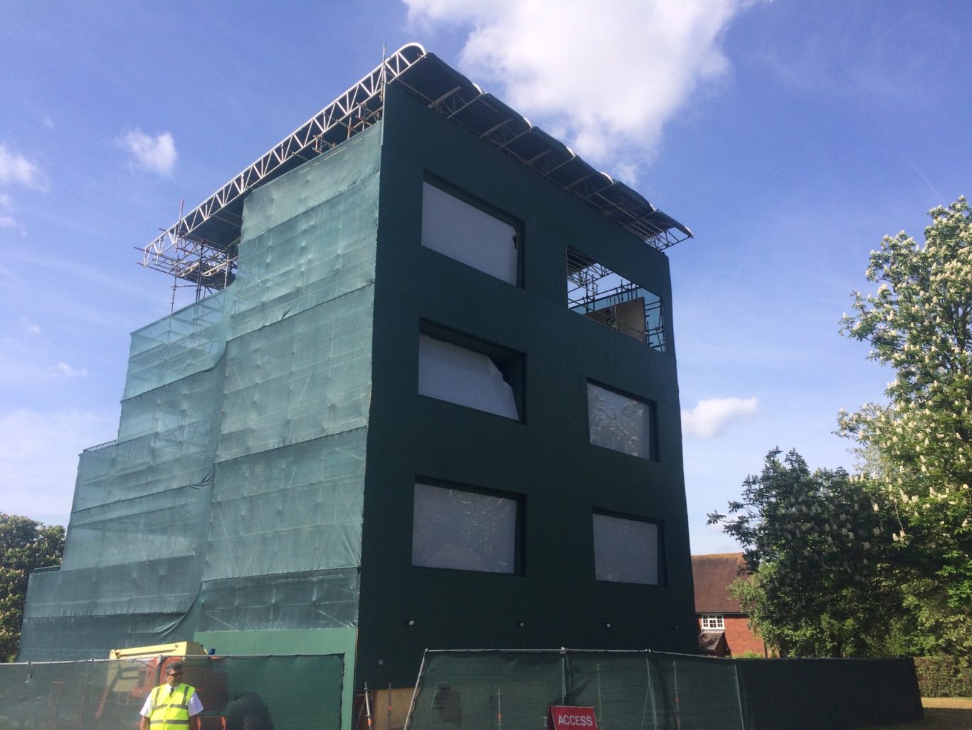 "Harry and Megans Royal Wedding" Designed Temporary TV Studio w/Modular Roof.
