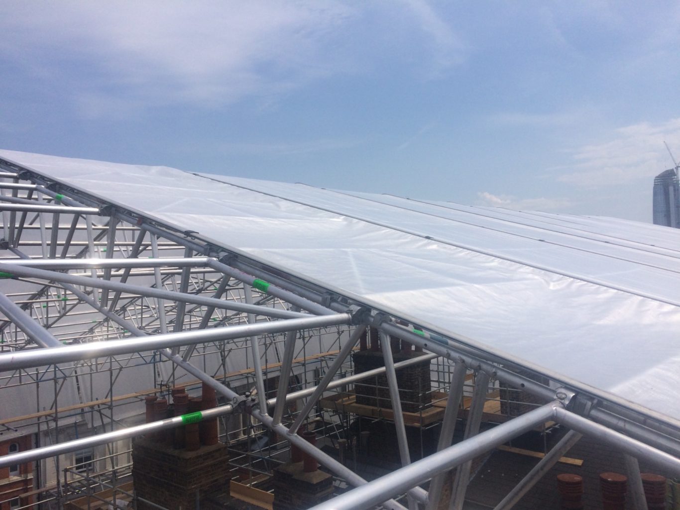 Modular Temporary Roof.